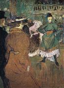Henri  Toulouse-Lautrec Le Depart du Qua drille au Moulin Rouge USA oil painting artist